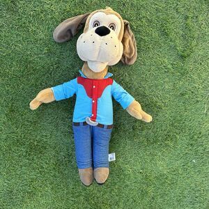 Chuck E Cheese Jasper T‎ Jowls Dog 21” Plush Stuffed Animal Toy Pizza